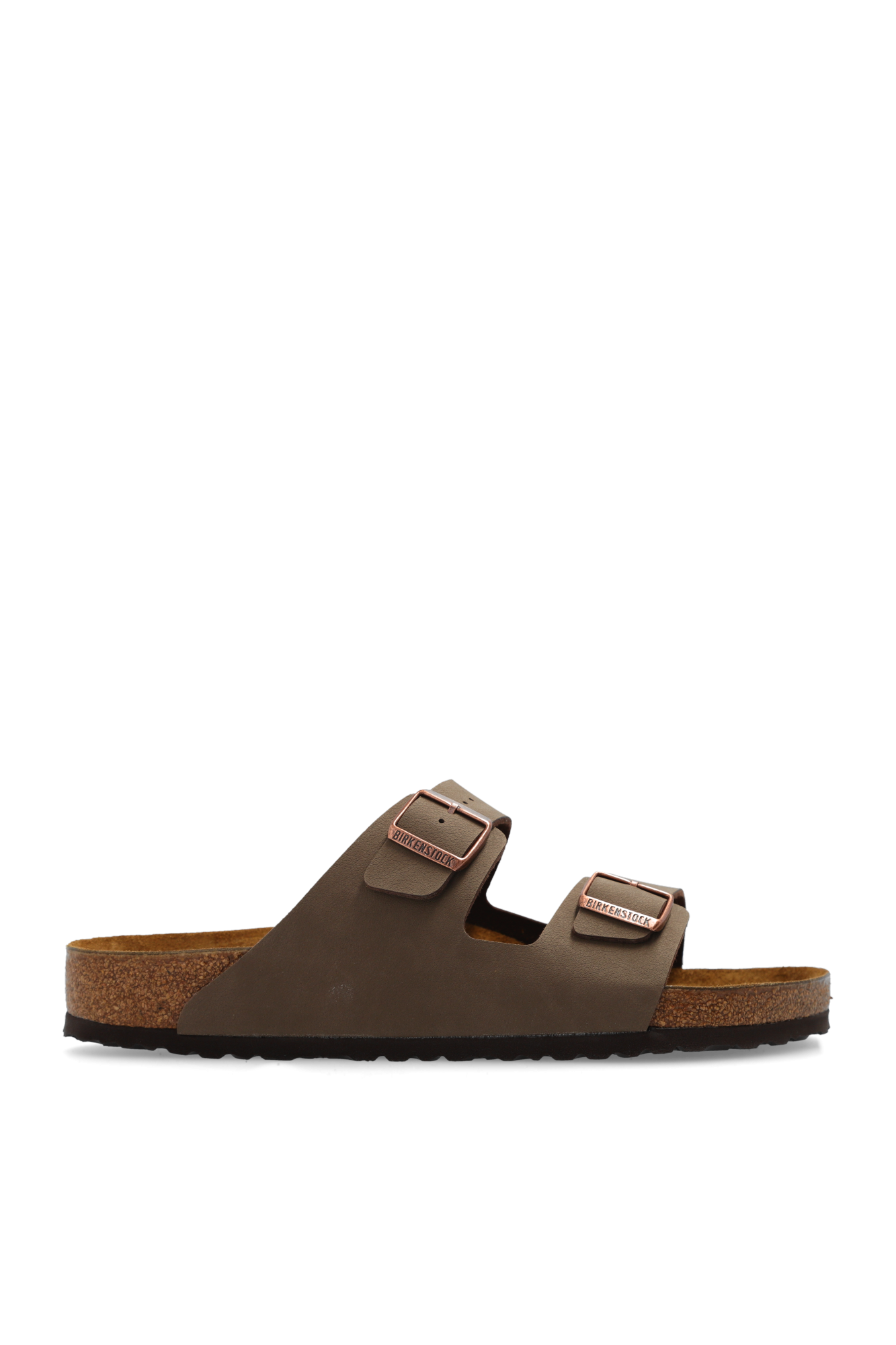 Brown 'Arizona BS' slides Birkenstock Vitkac Germany